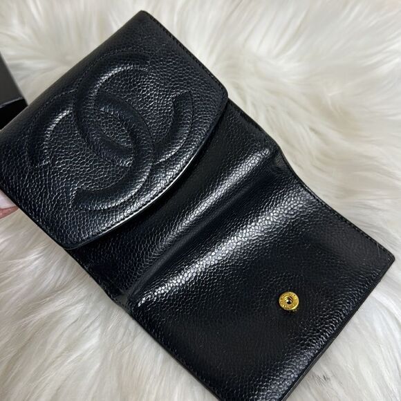 💯Authentic Chanel Caviar Short Wallet🍀 - Picture 9 of 17